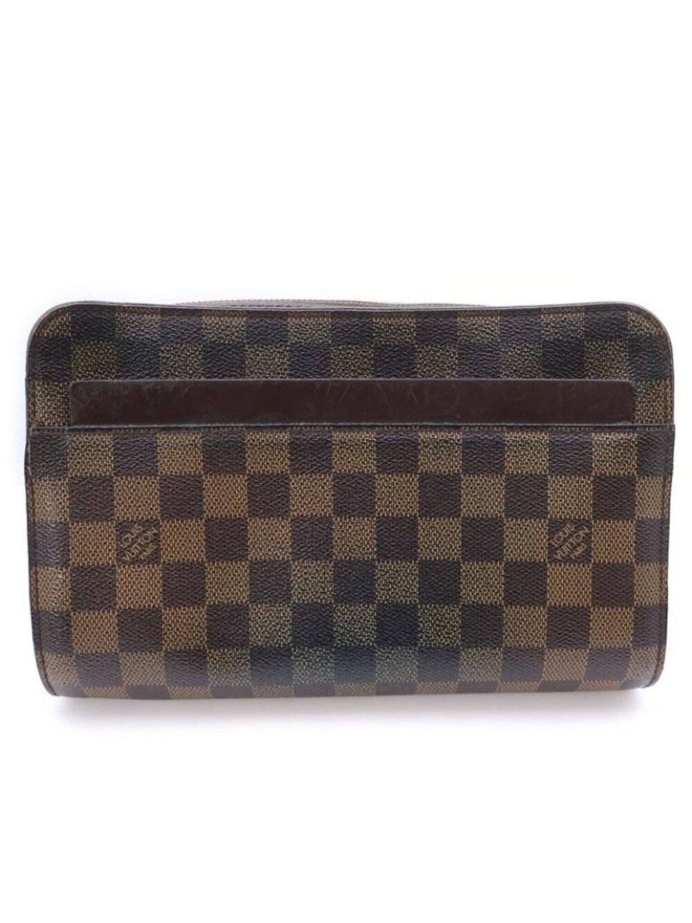 Louis Vuitton Damier Saint Second Case Pouch Brown Leather - Picture 1 of 6
